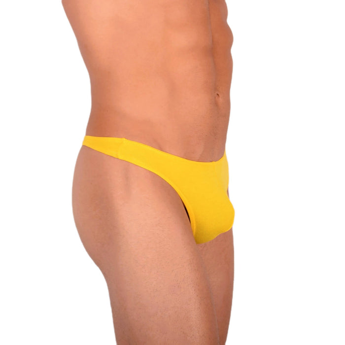 Doreanse Thongs Hang Loose Low - Rise Lean Cut Cotton Thong Yellow 1280 12 - SexyMenUnderwear.com