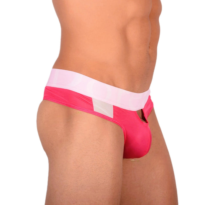 Doreanse Window Thong Soft Sleeky Low - Rise Thongs Fushia 1224 9 - SexyMenUnderwear.com