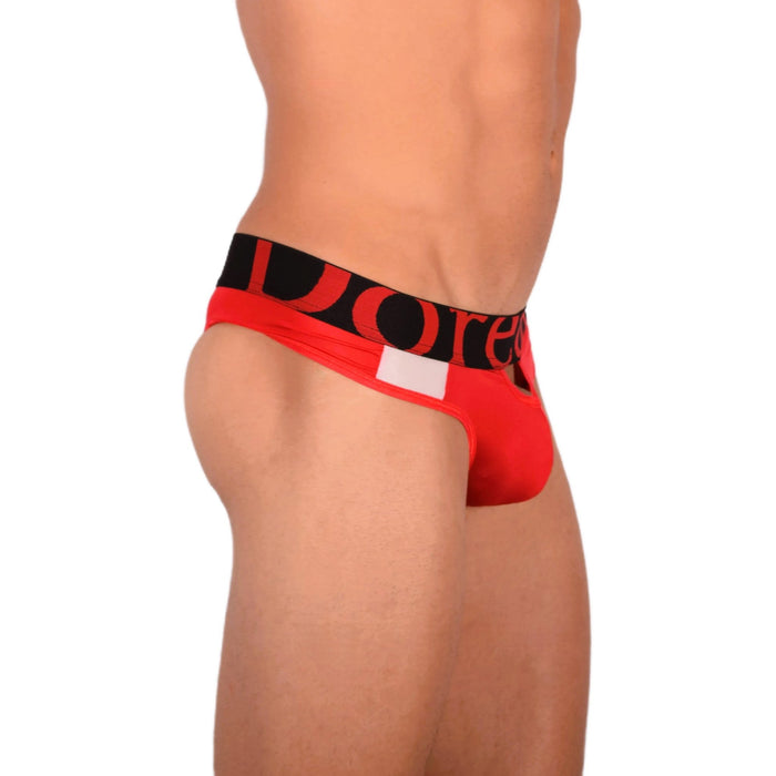 Doreanse Window Thong Soft & Sleeky Low - Rise Thongs Red 1224 9 - SexyMenUnderwear.com