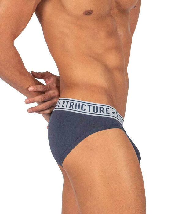 Duo Pack 2 - Private Structure Mini Briefs PRD Sunset Yellow + Dark Navy 4385 105 - SexyMenUnderwear.com