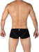 Duo Pack Two PRIVATE STRUCTURE Boxer Trunk Matt Black + Orange 4383 111 - SexyMenUnderwear.com