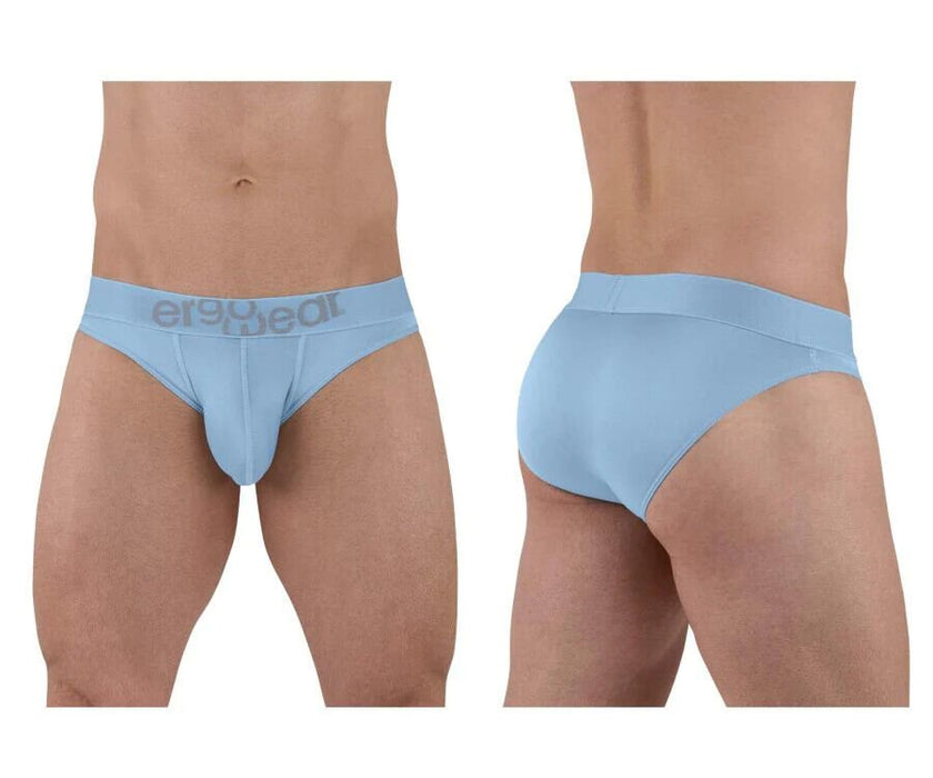 ErgoWear Bikini Brief HIP Low - Rise Stretchy Briefs Seamed Pouch Cool Blue 1503 - SexyMenUnderwear.com