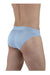 ErgoWear Bikini Brief HIP Low - Rise Stretchy Briefs Seamed Pouch Cool Blue 1503 - SexyMenUnderwear.com