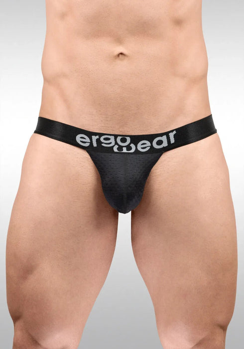 ErgoWear Bikini Brief MAX Flow 3D Pouch Micro - Perforated Briefs in Black 1688 - SexyMenUnderwear.com