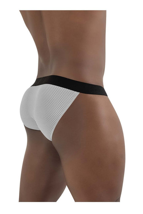 ErgoWear Bikini Brief MAX Mesh Pouch Low - Rise Briefs Light Gray 1392 - SexyMenUnderwear.com