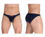 ERGOWEAR Bikini - Brief X4D Seamed Pouch Low Rise Briefs Blue Navy 1600 91 - SexyMenUnderwear.com