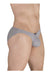 ERGOWEAR Bikini - Brief X4D Seamed Pouch Low Rise Briefs Silver Gray 1592 91 - SexyMenUnderwear.com