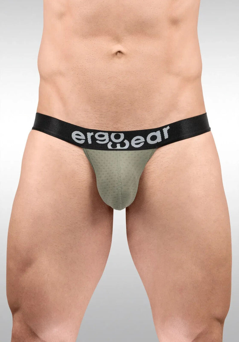 ErgoWear Bikini Briefs MAX Flow 3D Pouch Micro - Perforated Brief Smoke Green 16785