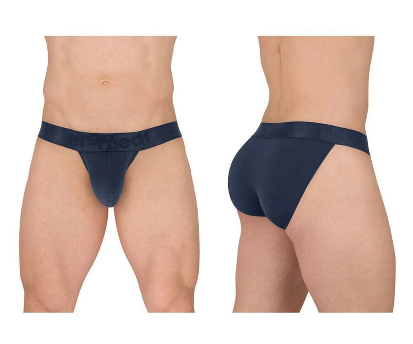 ErgoWear Bikini Briefs MAX XX Stretchy Elastic Low - Rise Brief Dark Blue 1634 - SexyMenUnderwear.com