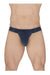 ErgoWear Bikini Briefs MAX XX Stretchy Elastic Low - Rise Brief Dark Blue 1634 - SexyMenUnderwear.com