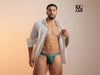 ErgoWear Bikini Briefs MAX XX Stretchy Elastic Low - Rise Brief Light Teal 1626 - SexyMenUnderwear.com