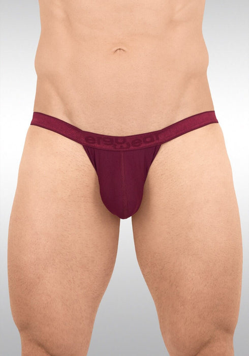 ErgoWear Bikini Briefs SLK Flat Seams 3 - Dimensional Pouch Burgundy 1657 23 - SexyMenUnderwear.com