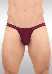 ErgoWear Bikini Briefs SLK Flat Seams 3 - Dimensional Pouch Burgundy 1657 231