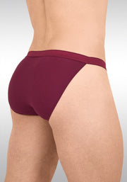 ErgoWear Bikini Briefs SLK Flat Seams 3 - Dimensional Pouch Burgundy 1657 232