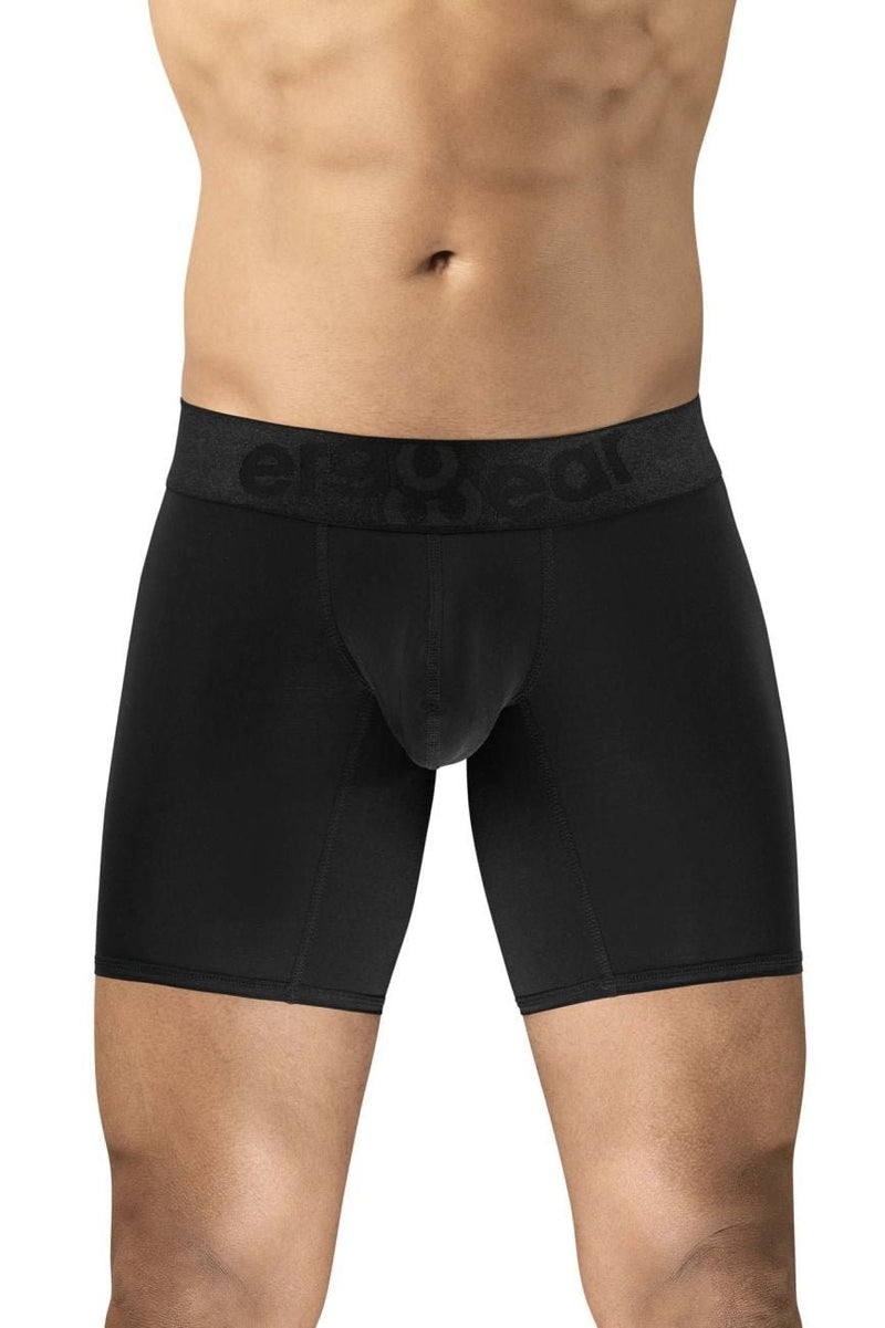 ErgoWear Boxer Briefs MAX Bold Stretchy Mid - Cut Long Boxer in Black 1749 105