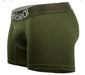 ErgoWear Boxer HIP Trunks Low - Rise Stretchy Boxer Seamed Pouch Green 1498 - SexyMenUnderwear.com