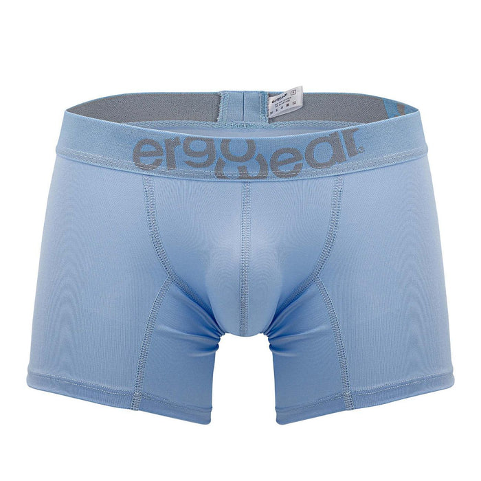 ErgoWear Boxer HIP Trunks Low - Rise Stretchy Boxer Seamed Pouch in Cool Blue 1504 - SexyMenUnderwear.com