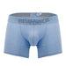 ErgoWear Boxer HIP Trunks Low - Rise Stretchy Boxer Seamed Pouch in Cool Blue 1504 - SexyMenUnderwear.com