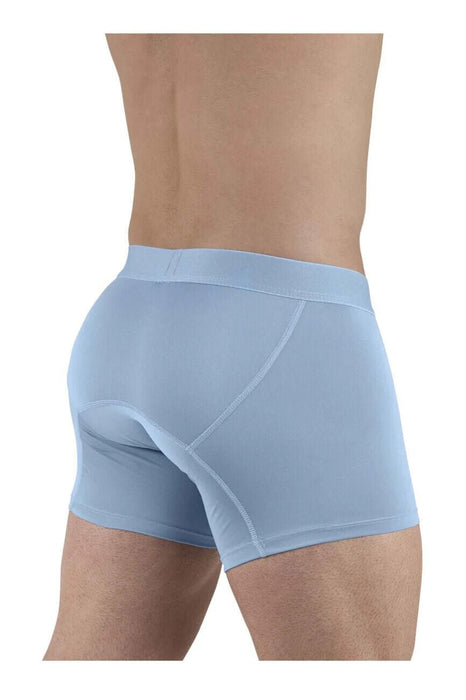 ErgoWear Boxer HIP Trunks Low - Rise Stretchy Boxer Seamed Pouch in Cool Blue 1504 - SexyMenUnderwear.com