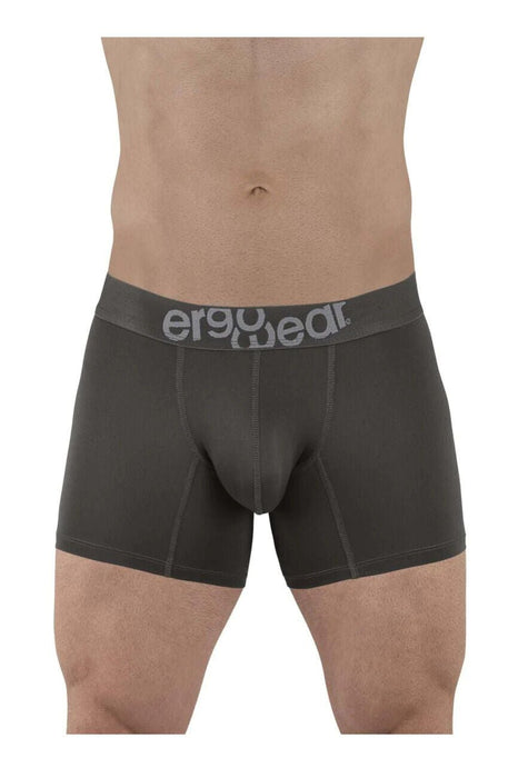 ErgoWear Boxer HIP Trunks Low - Rise Stretchy Boxer Seamed Pouch Shark Gray 1495 - SexyMenUnderwear.com