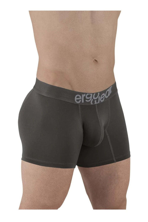 ErgoWear Boxer HIP Trunks Low - Rise Stretchy Boxer Seamed Pouch Shark Gray 1495 - SexyMenUnderwear.com