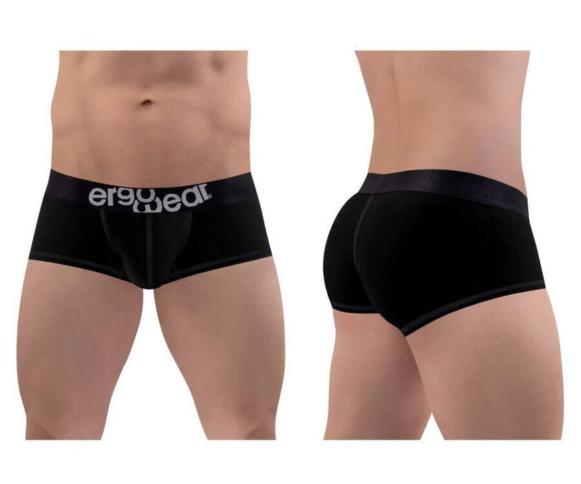 ErgoWear Boxer MAX Cotton Low - Rise Trunks Black 1484 95 - SexyMenUnderwear.com