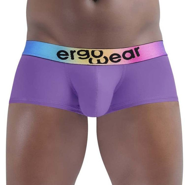 ErgoWear Boxer MAX SE Pride Trunks in Purple Lilac 1436 79 - SexyMenUnderwear.com