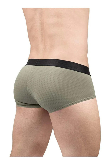 ErgoWear Boxer Trunks MAX Flow Micro Perforated Mesh in Smoke Green 1679 - SexyMenUnderwear.com