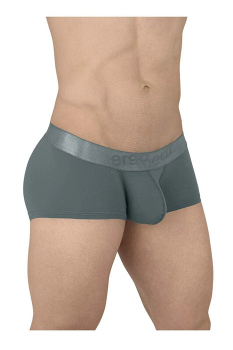 ErgoWear Boxer Trunks MAX XX Stretch Short Length Boxer in Light Teal 1627 - SexyMenUnderwear.com