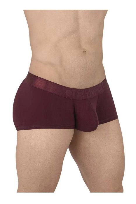 ErgoWear Boxer Trunks MAX XX Stretch Short Length Boxer Pomegranate Red 1623 - SexyMenUnderwear.com