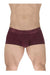 ErgoWear Boxer Trunks MAX XX Stretch Short Length Boxer Pomegranate Red 1623 - SexyMenUnderwear.com