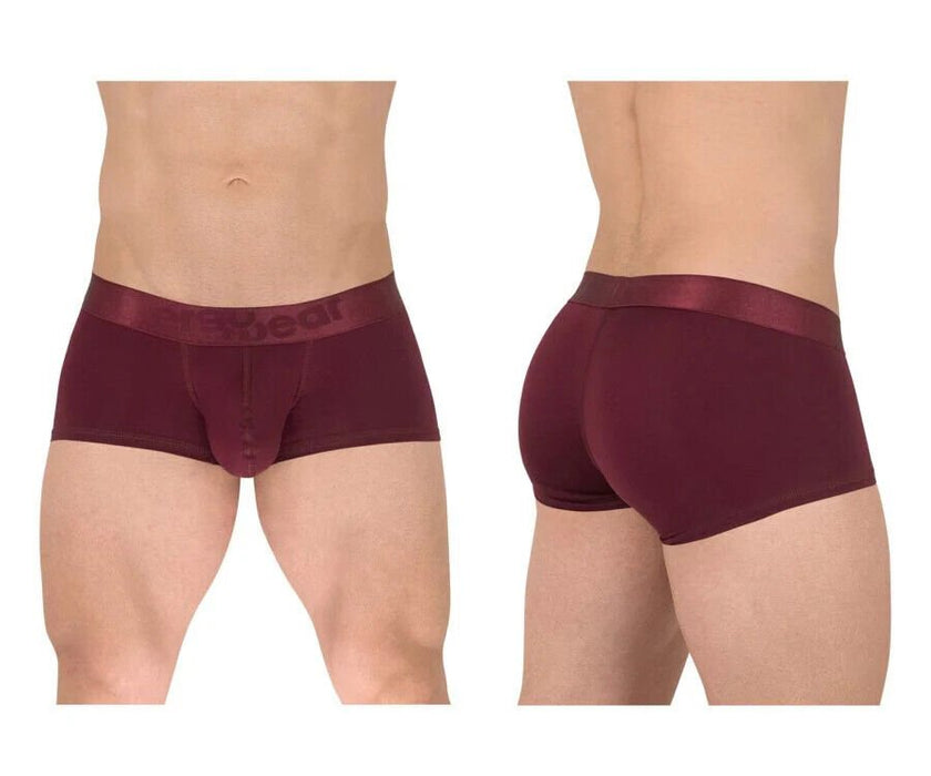 ErgoWear Boxer Trunks MAX XX Stretch Short Length Boxer Pomegranate Red 1623 - SexyMenUnderwear.com