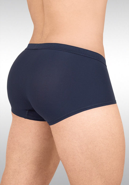 ErgoWear Boxer Trunks SLK 3 - Dimensional Pouch Flat Seams Navy Blue 1654 13 - SexyMenUnderwear.com