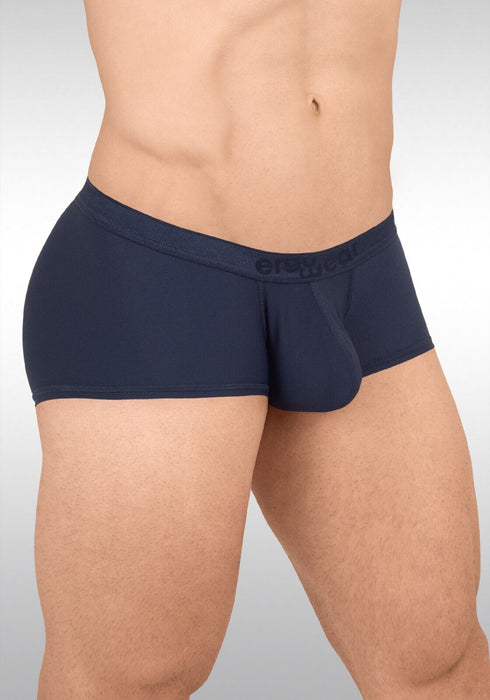 ErgoWear Boxer Trunks SLK 3 - Dimensional Pouch Flat Seams Navy Blue 1654 13 - SexyMenUnderwear.com