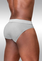 ErgoWear FEEL SE Briefs MicroMesh 4 - Way Stretch Adaptable Pouch Silver 1759 253