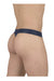 ErgoWear G - String MAX XX Stretchy Elastic Thongs in Dark Blue 1633 - SexyMenUnderwear.com