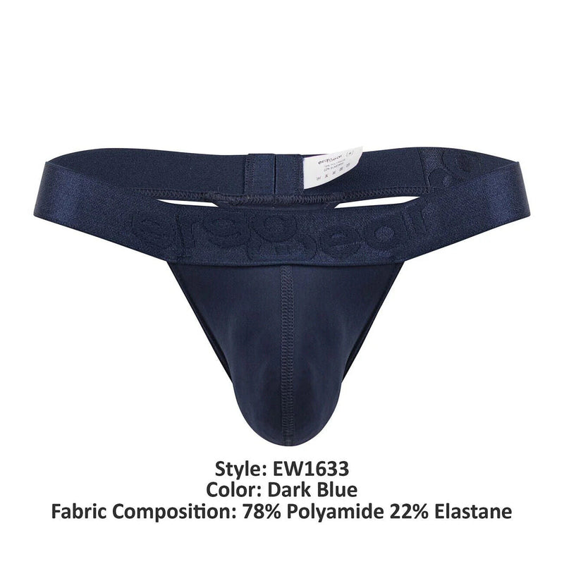 ErgoWear G - String MAX XX Stretchy Elastic Thongs in Dark Blue 16338