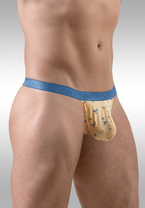 ErgoWear G - String SLK SE Thong With 3D - Pouch in Soft Peach Birds 1772 1141