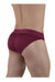 ErgoWear HIP Bikini Brief Stretchy Low - Rise Briefs Seamed Pouch Plum Red 1500 - SexyMenUnderwear.com