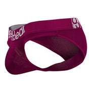 ErgoWear HIP Bikini Brief Stretchy Low - Rise Briefs Seamed Pouch Plum Red 15005