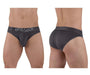 ErgoWear HIP Bikini Brief Stretchy Low - Rise Briefs Seamed Pouch Shark Gray 1494 - SexyMenUnderwear.com