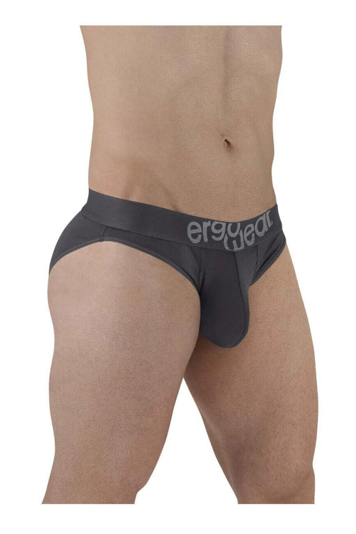 ErgoWear HIP Bikini Brief Stretchy Low - Rise Briefs Seamed Pouch Shark Gray 14941