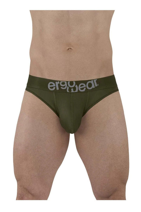 ErgoWear HIP Bikini Briefs Stretchy Low - Rise Brief Seamed Pouch Cypress 1497 - SexyMenUnderwear.com