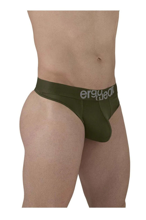 ErgoWear HIP Thongs Stretchy Quick - Dry Soft Microfibre Cypress Green Thong 1496 - SexyMenUnderwear.com