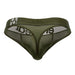 ErgoWear HIP Thongs Stretchy Quick - Dry Soft Microfibre Cypress Green Thong 1496 - SexyMenUnderwear.com