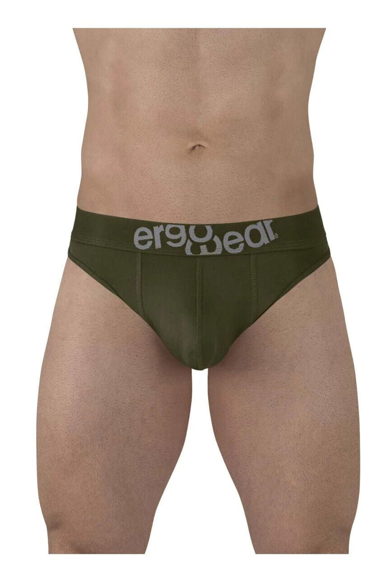 ErgoWear HIP Thongs Stretchy Quick - Dry Soft Microfibre Cypress Green Thong 14965