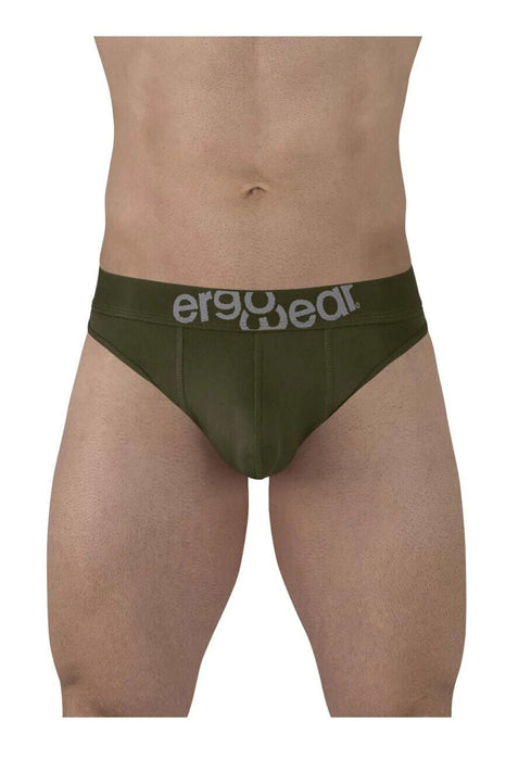 ErgoWear HIP Thongs Stretchy Quick - Dry Soft Microfibre Cypress Green Thong 1496 - SexyMenUnderwear.com