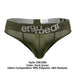 ErgoWear HIP Thongs Stretchy Quick - Dry Soft Microfibre Cypress Green Thong 1496 - SexyMenUnderwear.com