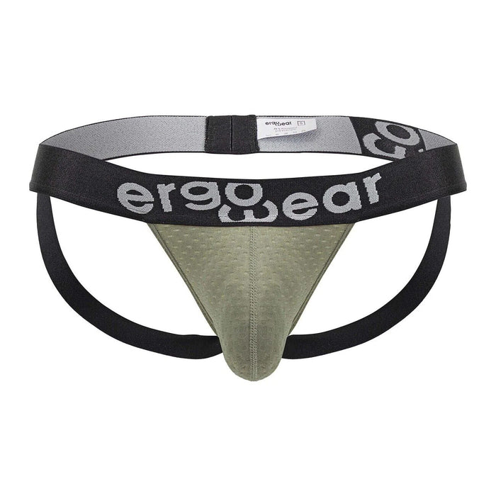 ErgoWear Jock MAX Flow 3D Pouch Micro - Perforated Jockstrap Smoke Green 16763