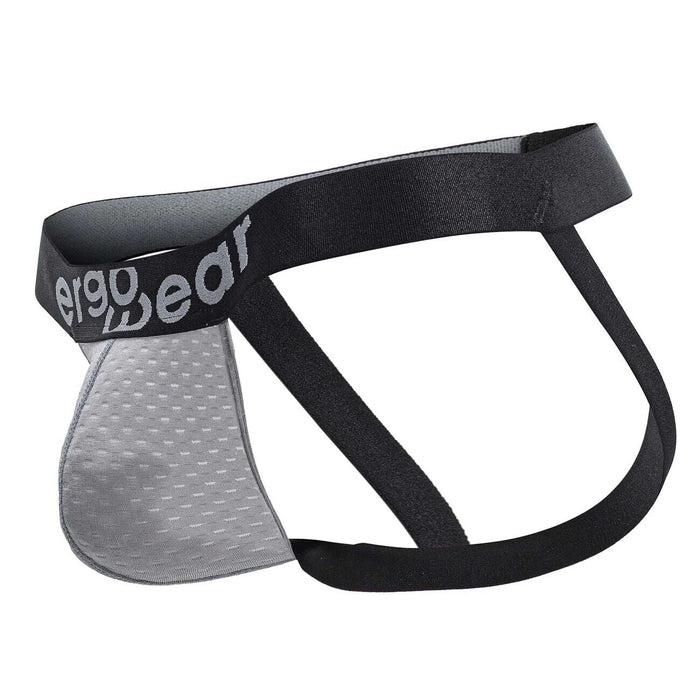 ErgoWear Jockstrap MAX Flow 3D Pouch Micro - Perforated Jock in Gray 1681 - SexyMenUnderwear.com